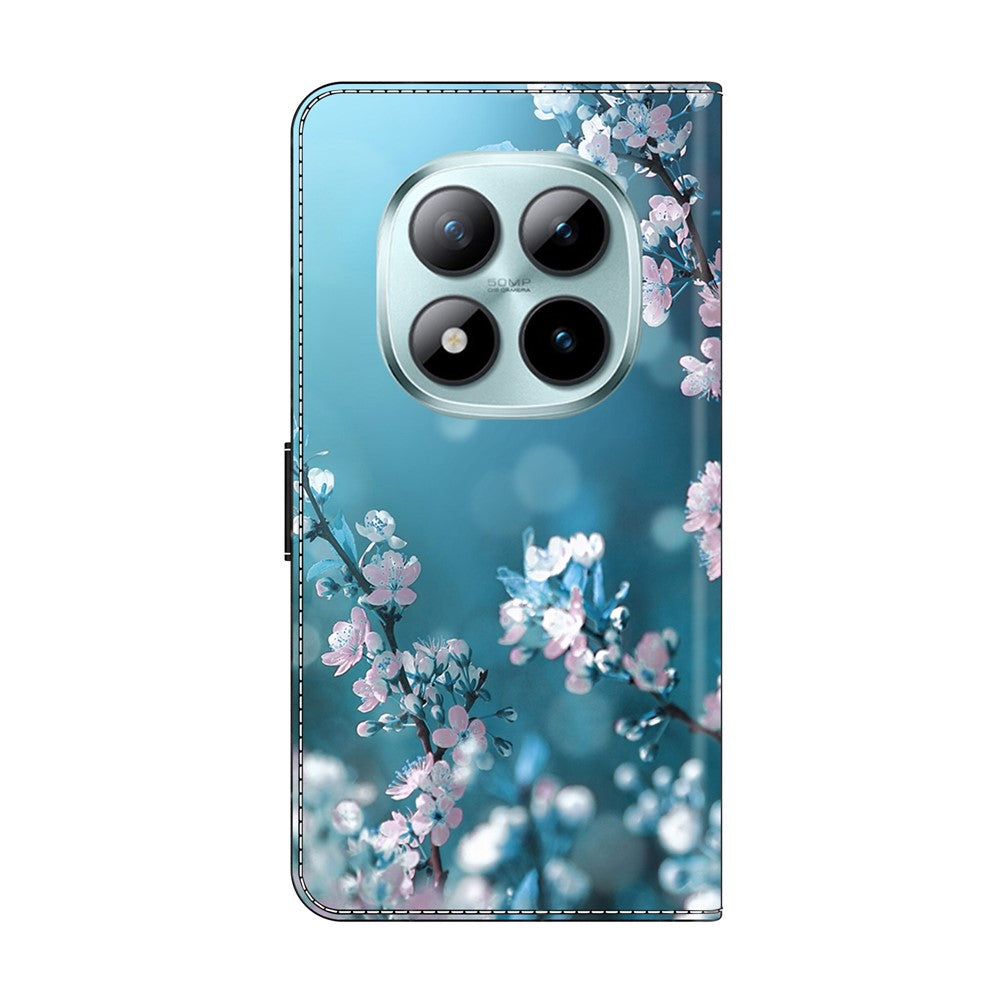 For Xiaomi Redmi Note 15 Pro 5G (Global) Case 3D Pattern PU Leather Wallet Phone Cover with Stand - Plum Blossoms