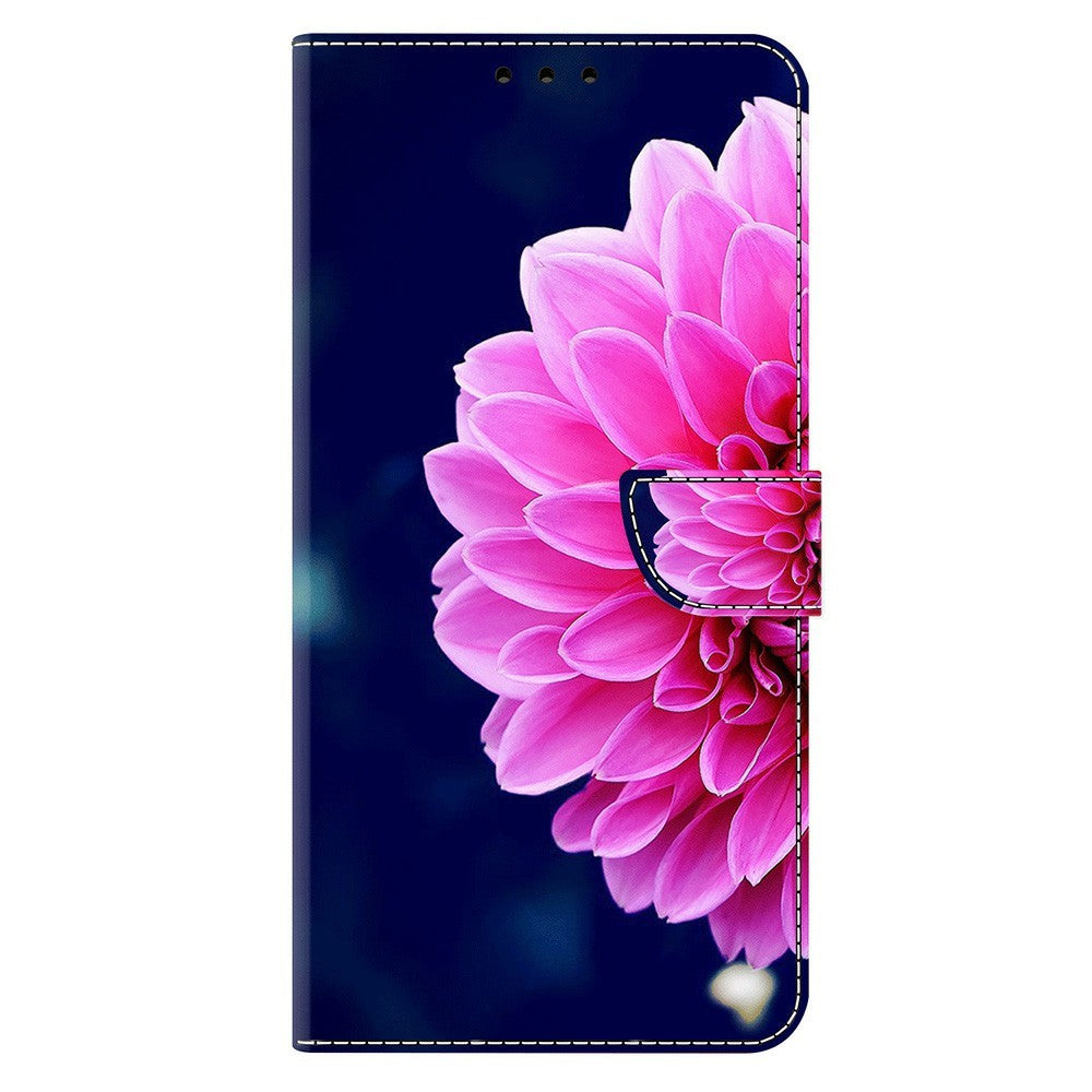 For Xiaomi Poco M8 Pro 5G / Redmi Note 15 Pro+ 5G (Global) Case 3D Pattern PU Leather Wallet Phone Cover with Stand - Pink Flowers