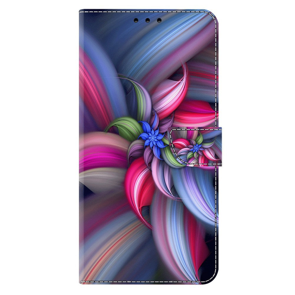 For Xiaomi Poco M8 Pro 5G / Redmi Note 15 Pro+ 5G (Global) Case 3D Pattern PU Leather Wallet Phone Cover with Stand - Colorful Flowers