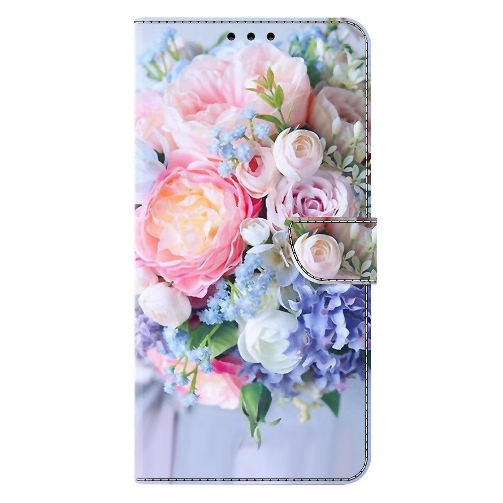 For Xiaomi Redmi Note 15 Pro 5G (Global) Case Magnetic Clasp 3D Pattern Leather Wallet Phone Cover - Colorful Flower