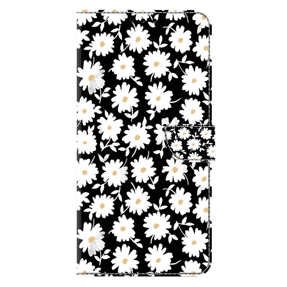 For Xiaomi Poco M8 Pro 5G / Redmi Note 15 Pro+ 5G (Global) Case Magnetic Clasp 3D Pattern Leather Wallet Phone Cover - Floral