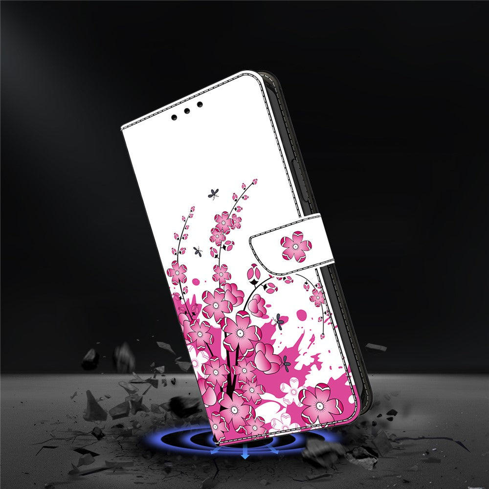 For Xiaomi Redmi Note 15 Pro 5G (Global) Case PU Leather Wallet Phone Cover with Stand - Flower Vine