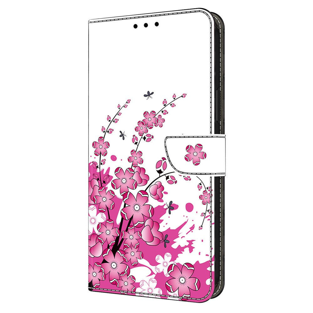 For Xiaomi Redmi Note 15 Pro 5G (Global) Case PU Leather Wallet Phone Cover with Stand - Flower Vine