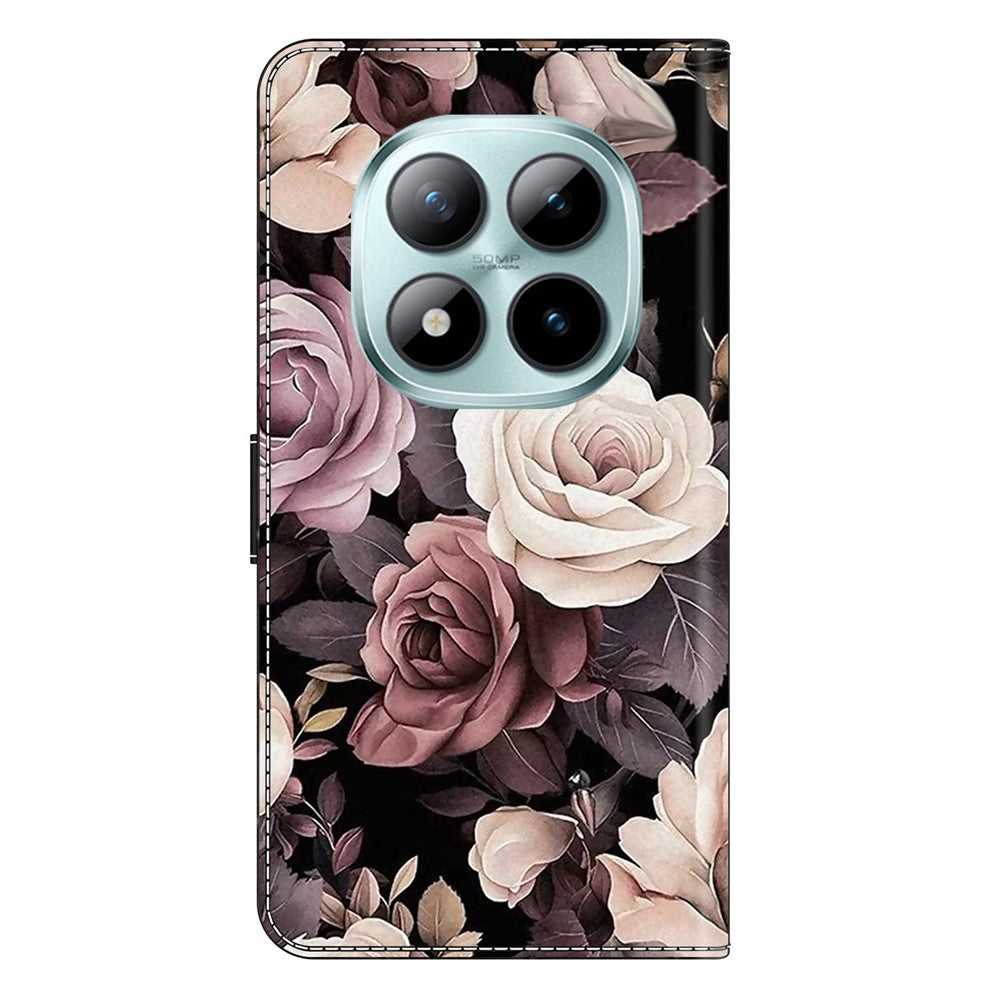 For Xiaomi Redmi Note 15 Pro 5G (Global) Case PU Leather Wallet Phone Cover with Stand - Rose