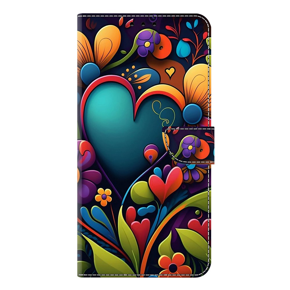 For Xiaomi Redmi Note 15 Pro 5G (Global) Case PU Leather Wallet Phone Cover with Stand - Paint Flower