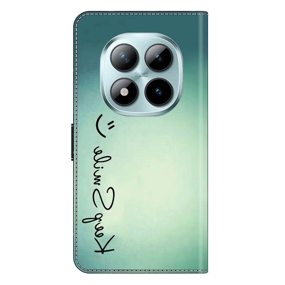 For Xiaomi Poco M8 Pro 5G / Redmi Note 15 Pro+ 5G (Global) Case PU Leather Wallet Phone Cover with Stand - Keep Smile