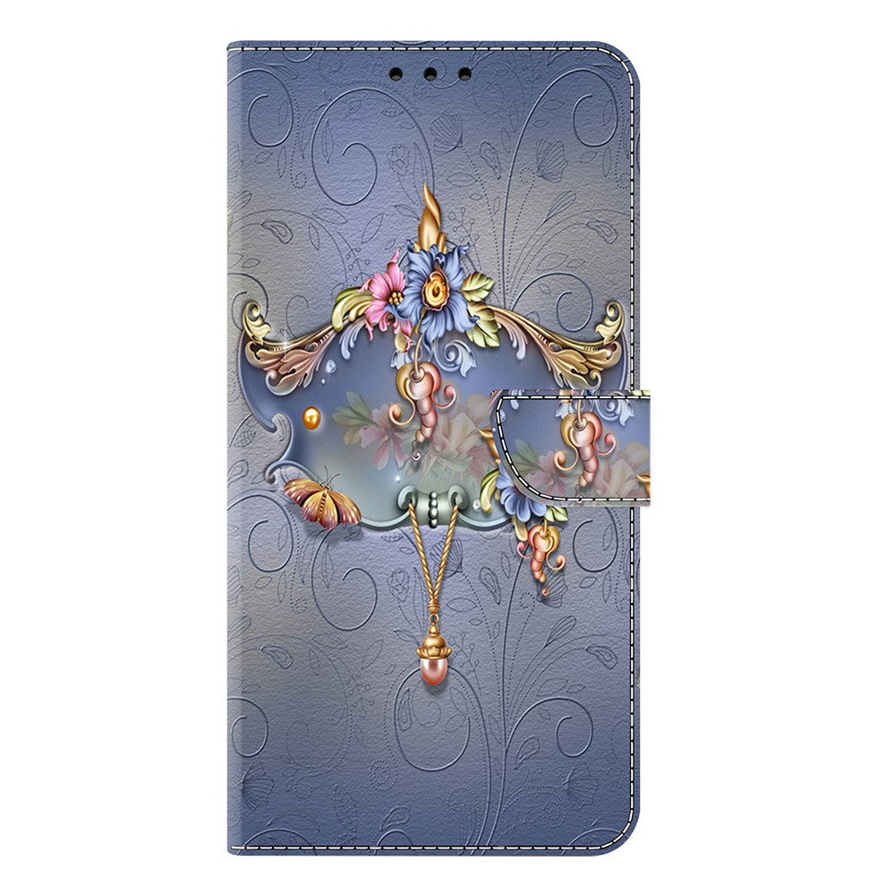 For Xiaomi Poco M8 Pro 5G / Redmi Note 15 Pro+ 5G (Global) Case PU Leather Wallet Phone Cover with Stand - Carving Flower