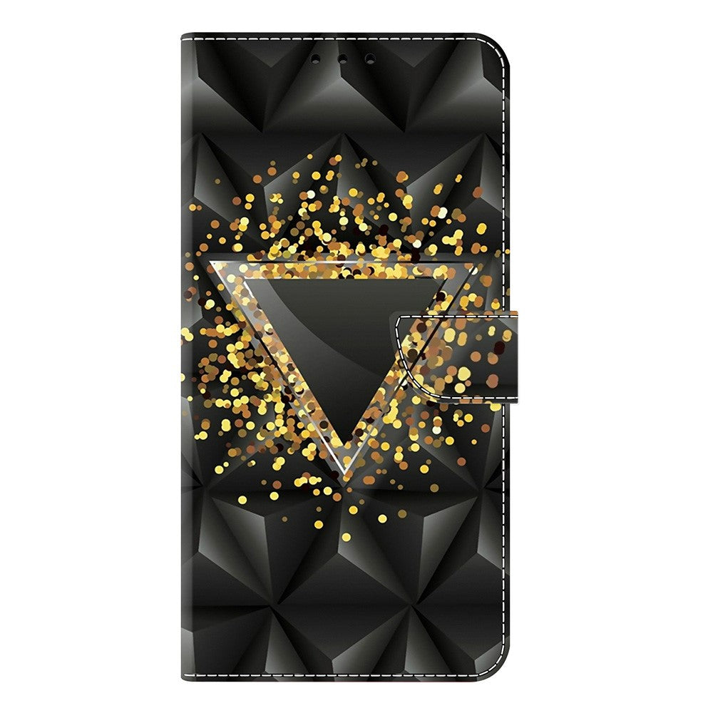 For Xiaomi Poco M8 Pro 5G / Redmi Note 15 Pro+ 5G (Global) Case PU Leather Wallet Phone Cover with Stand - Rhombus