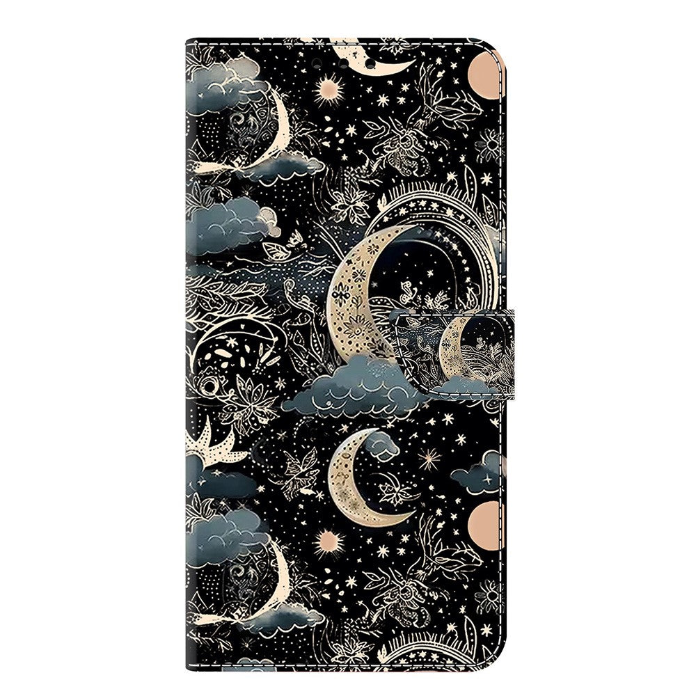 For Xiaomi Poco M8 Pro 5G / Redmi Note 15 Pro+ 5G (Global) Case PU Leather Wallet Phone Cover with Stand - Moon