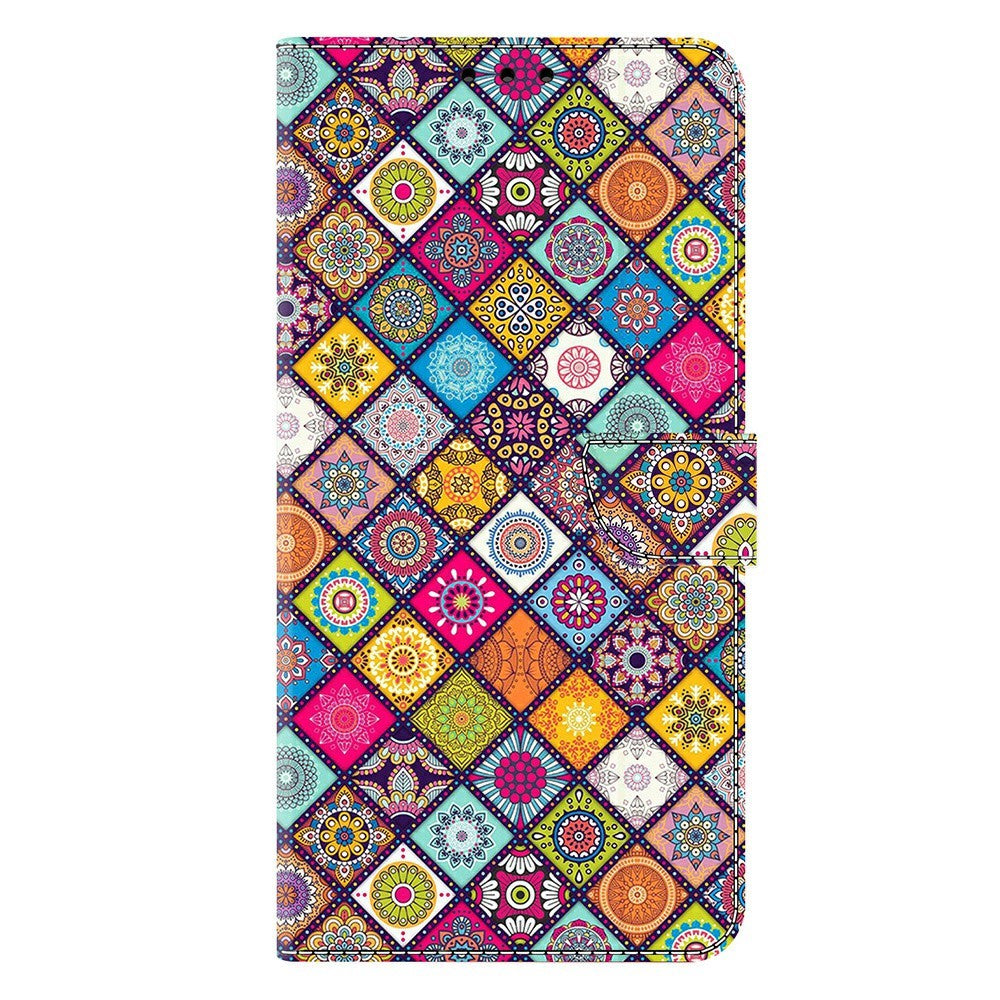 For Xiaomi Poco M8 Pro 5G / Redmi Note 15 Pro+ 5G (Global) Case with Card Slot Pattern Printed TPU + PU Leather Flip Phone Cover - Colorful Leather