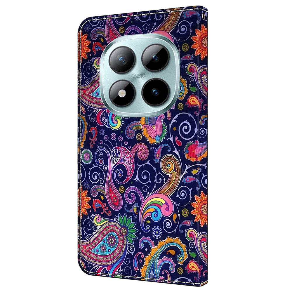 For Xiaomi Redmi Note 15 Pro 5G (Global) Wallet Case Pattern Printing Stand Leather Flip Phone Cover - Ethnic Vine