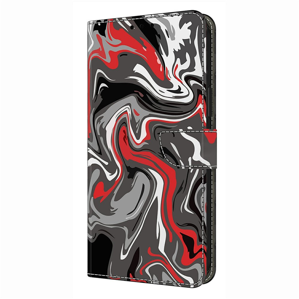 For Xiaomi Redmi Note 15 Pro 5G (Global) Wallet Case Pattern Printing Stand Leather Flip Phone Cover - Rock Texture