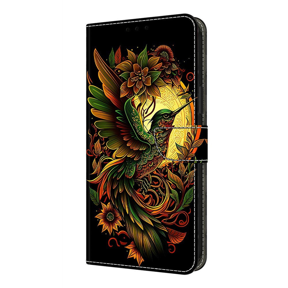 For Xiaomi Redmi Note 15 Pro 5G (Global) Leather Case Pattern Printing Wallet Stand Flip Phone Cover - Lark
