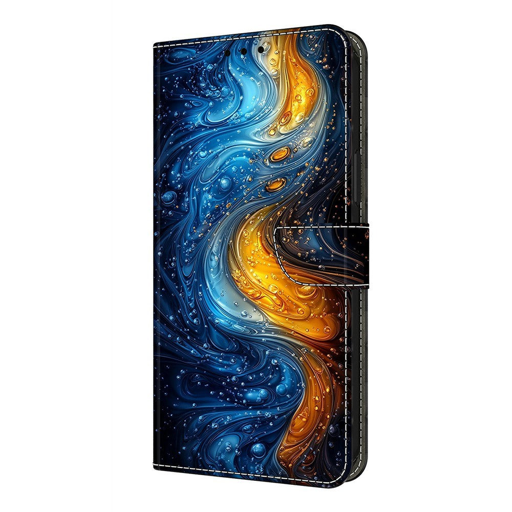 For Xiaomi Redmi Note 15 Pro 5G (Global) Leather Case Pattern Printing Wallet Stand Flip Phone Cover - Liquid