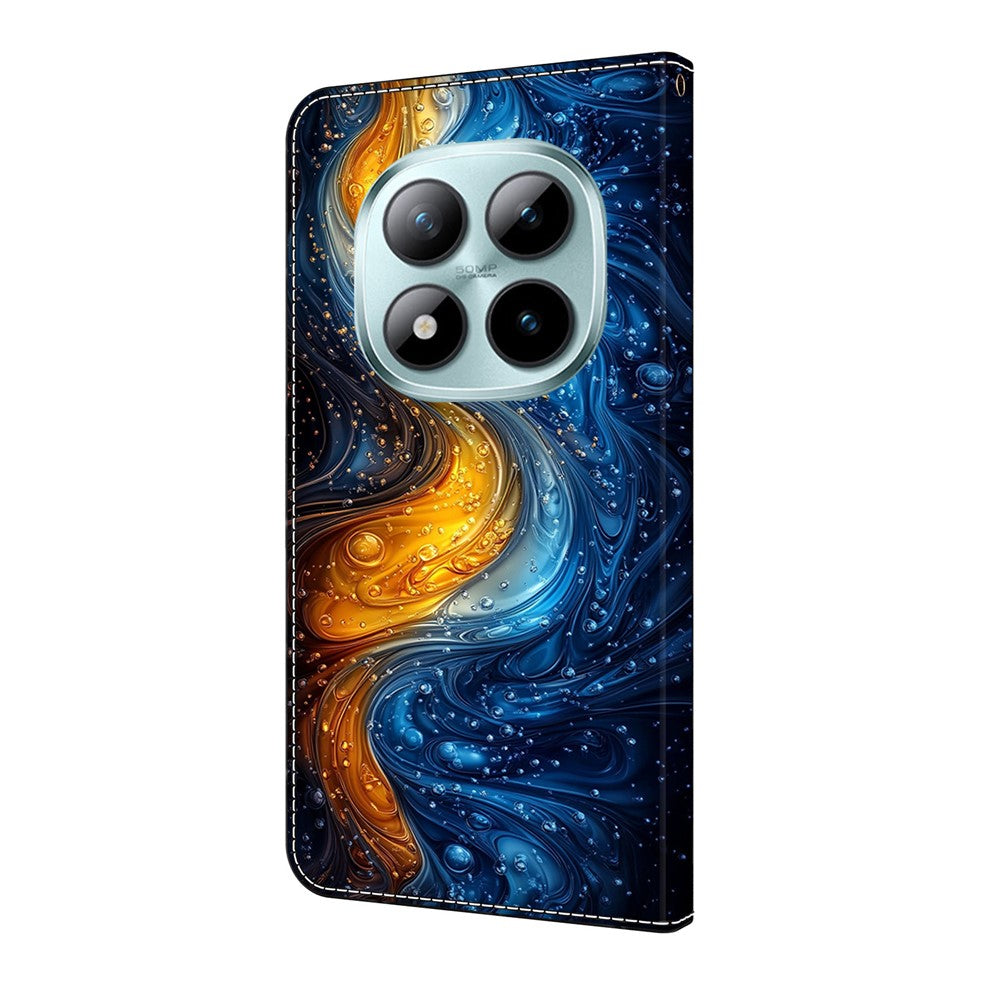 For Xiaomi Redmi Note 15 Pro 5G (Global) Leather Case Pattern Printing Wallet Stand Flip Phone Cover - Liquid