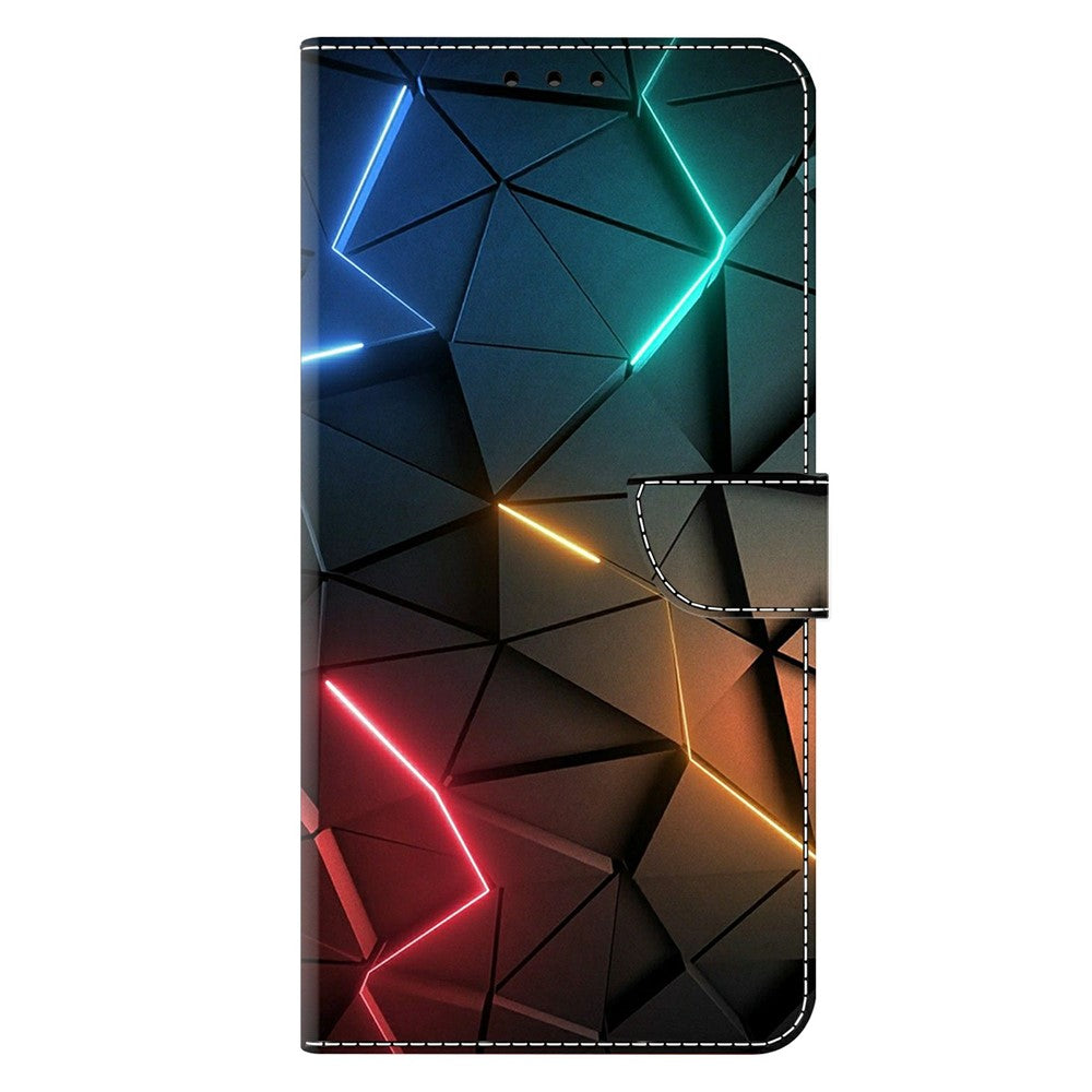 For Xiaomi Redmi Note 15 Pro 5G (Global) Case Wallet Stand Pattern Printing PU Leather Flip Phone Cover - Light Cracks
