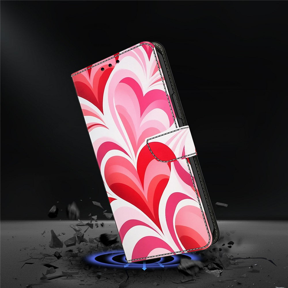 For Xiaomi Redmi Note 15 Pro 5G (Global) Case Wallet Stand Pattern Printing PU Leather Flip Phone Cover - Love