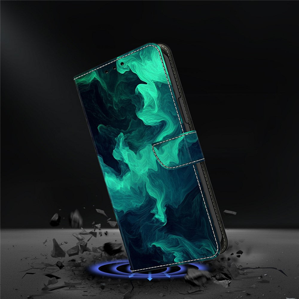 For Xiaomi Redmi Note 15 Pro 5G (Global) Case Wallet Stand Pattern Printing PU Leather Flip Phone Cover - Smoke