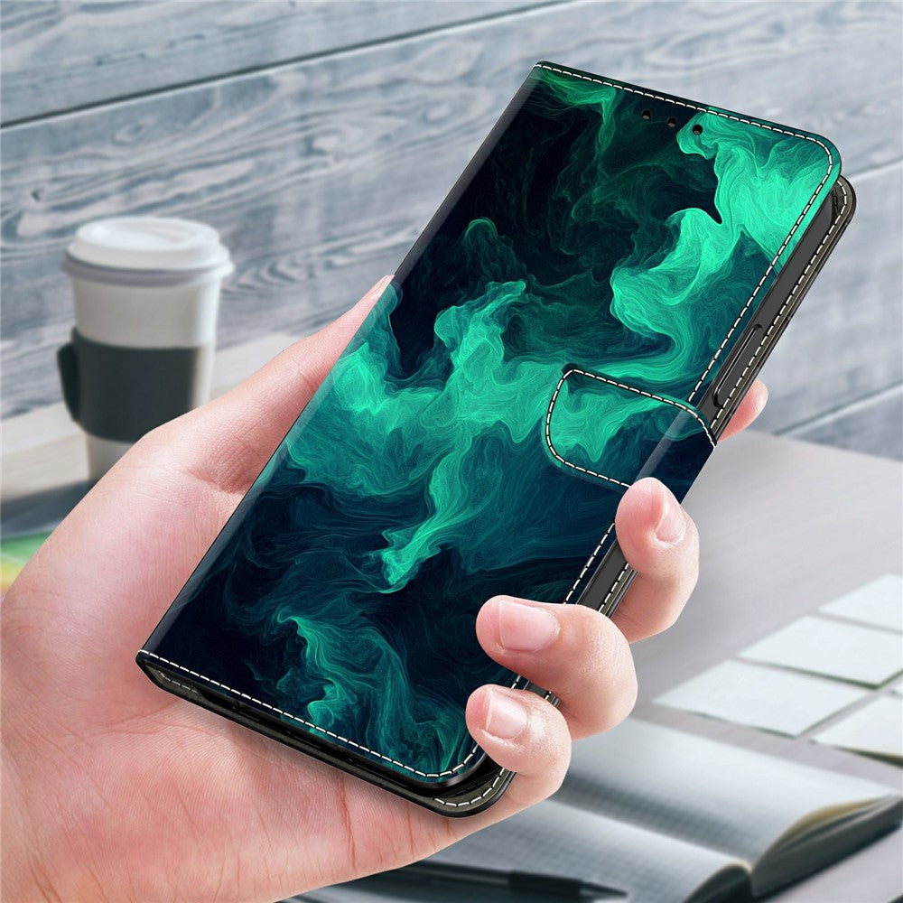 For Xiaomi Redmi Note 15 Pro 5G (Global) Case Wallet Stand Pattern Printing PU Leather Flip Phone Cover - Smoke