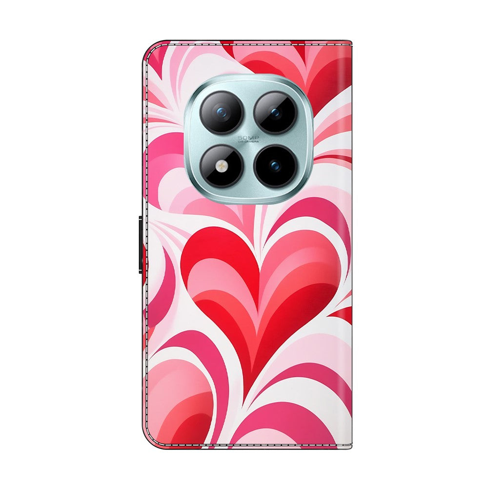 For Xiaomi Poco M8 Pro 5G / Redmi Note 15 Pro+ 5G (Global) Case Wallet Stand Pattern Printing PU Leather Flip Phone Cover - Love