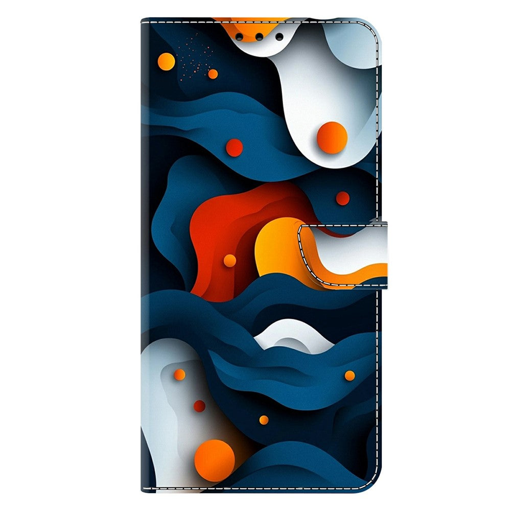 For Xiaomi Poco M8 Pro 5G / Redmi Note 15 Pro+ 5G (Global) Case Wallet Stand Pattern Printing PU Leather Flip Phone Cover - Gradient