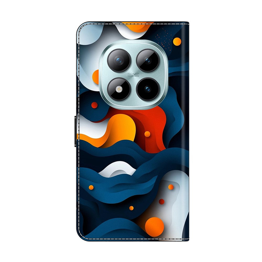 For Xiaomi Poco M8 Pro 5G / Redmi Note 15 Pro+ 5G (Global) Case Wallet Stand Pattern Printing PU Leather Flip Phone Cover - Gradient