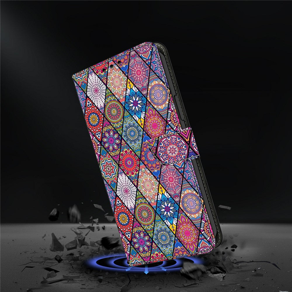 For Xiaomi Redmi Note 15 Pro 5G (Global) Wallet Case Pattern Printing PU Leather Flip Stand Phone Cover - Red Leather