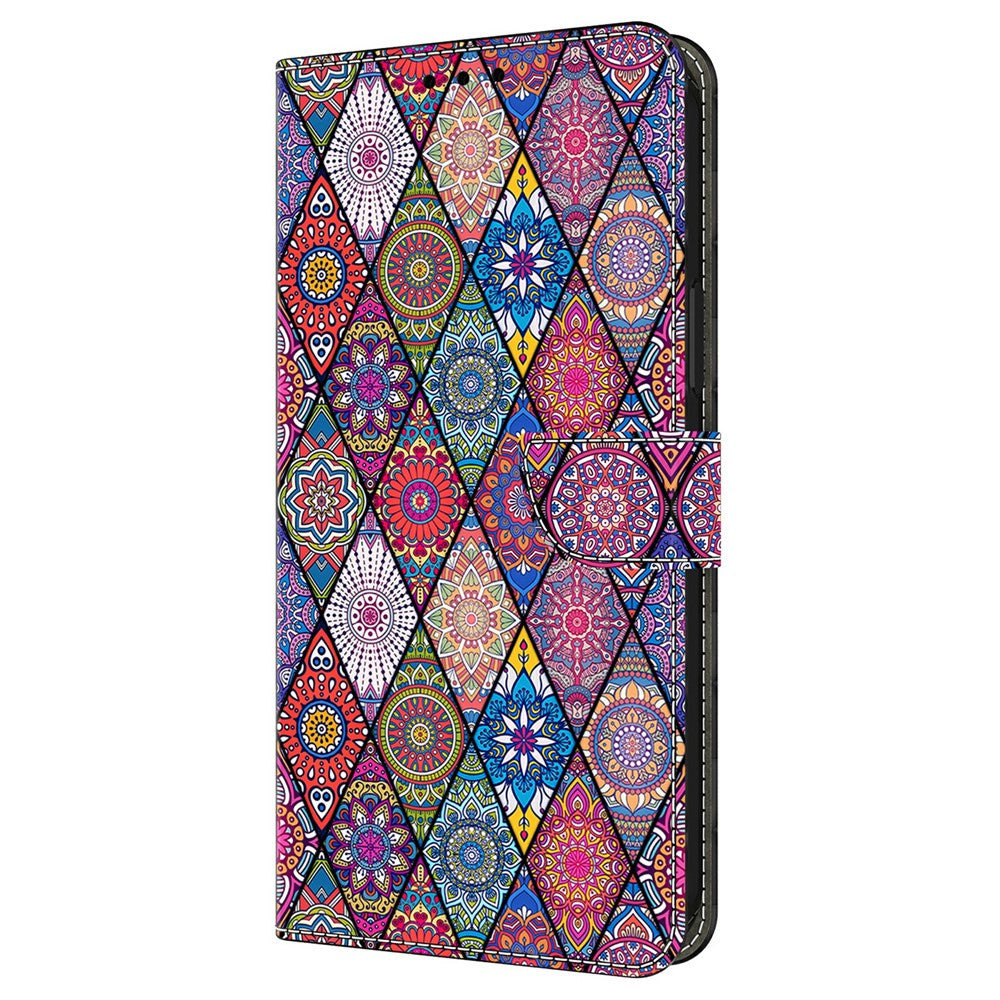 For Xiaomi Redmi Note 15 Pro 5G (Global) Wallet Case Pattern Printing PU Leather Flip Stand Phone Cover - Red Leather