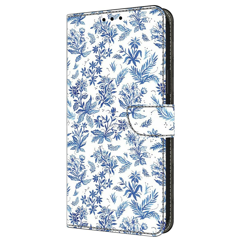 For Xiaomi Redmi Note 15 Pro 5G (Global) Wallet Case Pattern Printing PU Leather Flip Stand Phone Cover - Flower Field