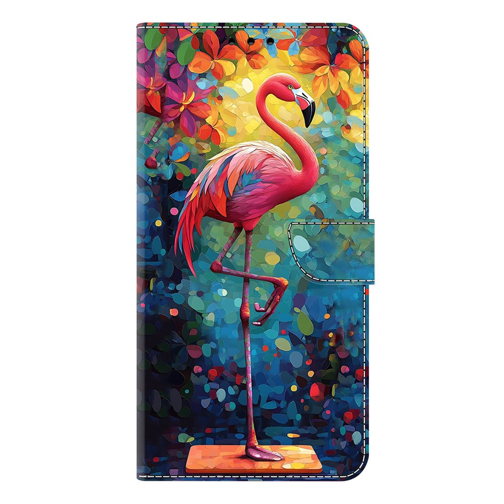 For Xiaomi Poco M8 Pro 5G / Redmi Note 15 Pro+ 5G (Global) Case Foldable Stand Wallet Pattern Printing PU Leather Flip Phone Cover - Bird