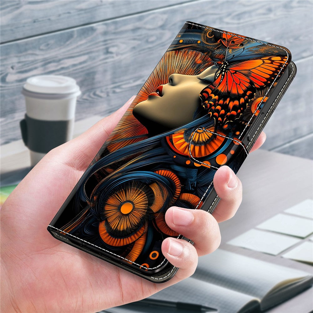 For Xiaomi Poco M8 Pro 5G / Redmi Note 15 Pro+ 5G (Global) Case Foldable Stand Wallet Pattern Printing PU Leather Flip Phone Cover - Dreamy Girl