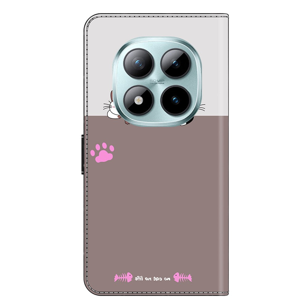 For Xiaomi Redmi Note 15 Pro 5G (Global) Case Foldable Stand Wallet Pattern Printing PU Leather Flip Phone Cover - Cats