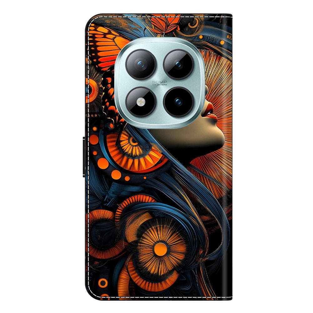 For Xiaomi Redmi Note 15 Pro 5G (Global) Case Foldable Stand Wallet Pattern Printing PU Leather Flip Phone Cover - Dreamy Girl