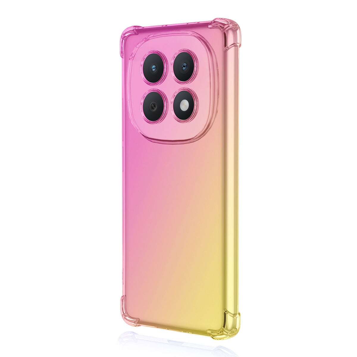 For Xiaomi Poco M8 5G / Redmi Note 15 5G (Global) / 15 4G (Global) TPU Case ENKAY Thickened Four Corner Drop-proof Phone Back Cover - Pink / Gold