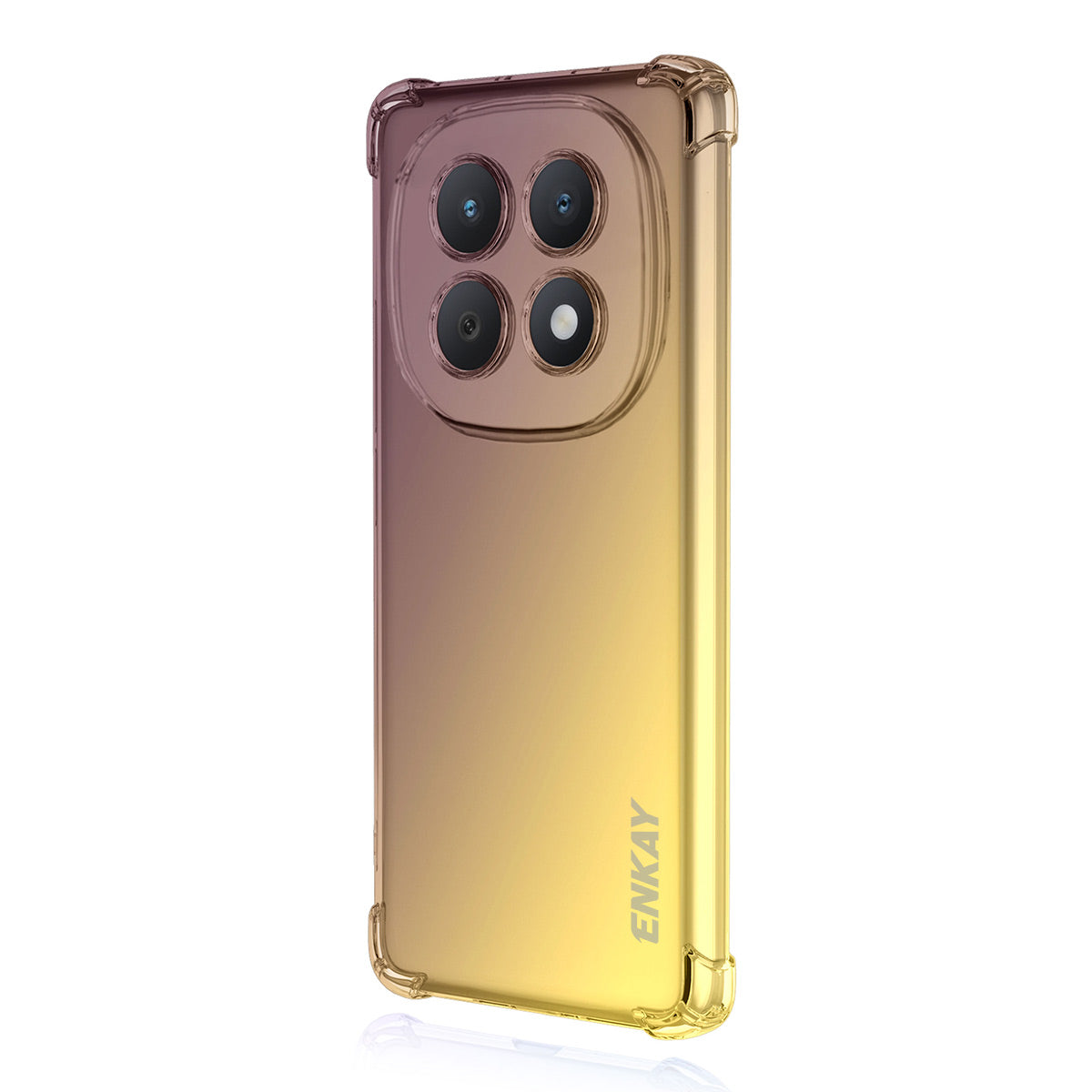 For Xiaomi Poco M8 5G / Redmi Note 15 5G (Global) / 15 4G (Global) TPU Case ENKAY Thickened Four Corner Drop-proof Phone Back Cover - Purple / Gold