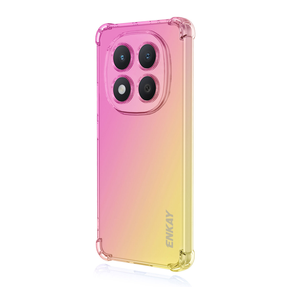 For Xiaomi Poco M8 Pro 5G / Redmi Note 15 Pro+ 5G (Global) TPU Case ENKAY Thickened Four Corner Drop-proof Phone Back Cover - Pink / Gold