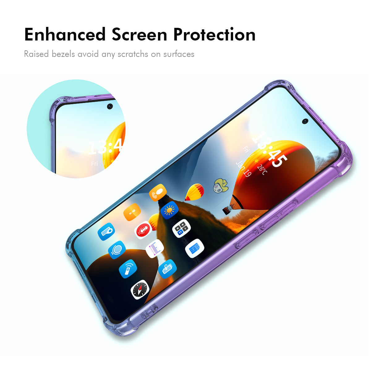For Xiaomi Poco M8 Pro 5G / Redmi Note 15 Pro+ 5G (Global) TPU Case ENKAY Thickened Four Corner Drop-proof Phone Back Cover - Pink / Gold