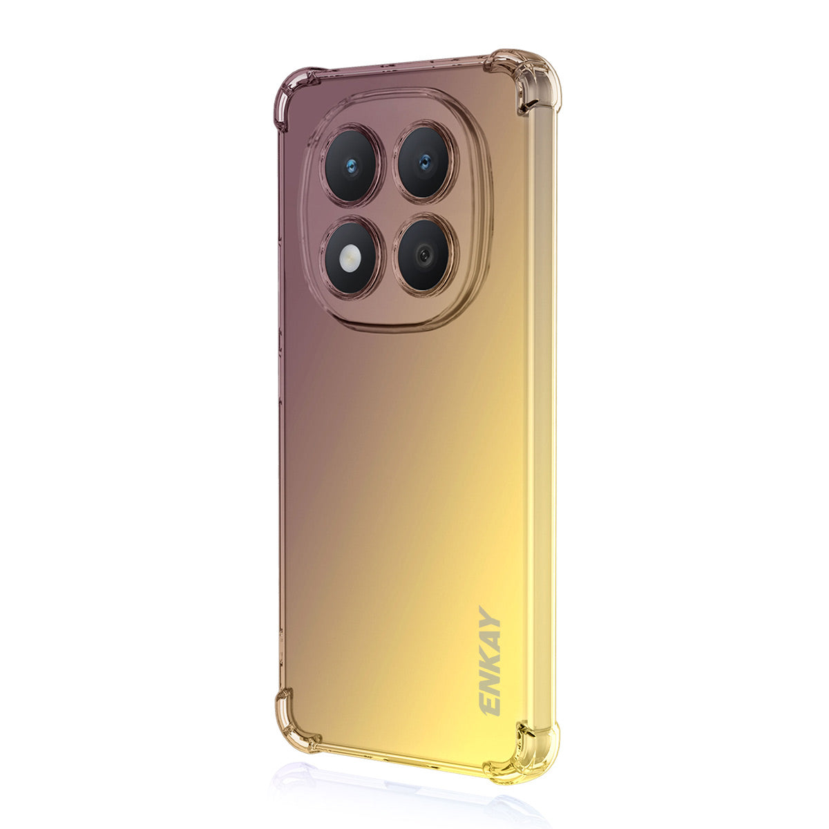 For Xiaomi Poco M8 Pro 5G / Redmi Note 15 Pro+ 5G (Global) TPU Case ENKAY Thickened Four Corner Drop-proof Phone Back Cover - Purple / Gold