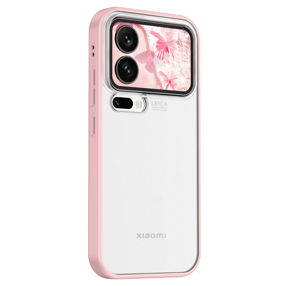 For Xiaomi 17 Pro Max Case PC + TPU Phone Cover Airbag Protection - Pink