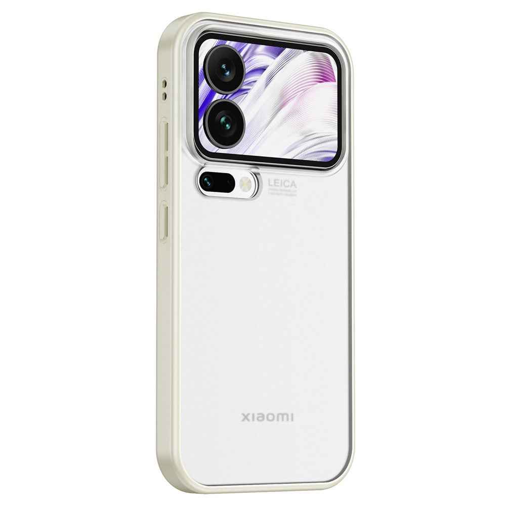 For Xiaomi 17 Pro Case PC + TPU Phone Cover Airbag Protection - Beige
