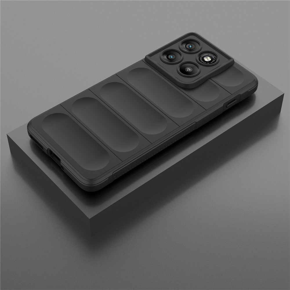 For Motorola Edge 70 5G Case Anti-Drop Soft TPU Rugged Phone Back Cover - Black