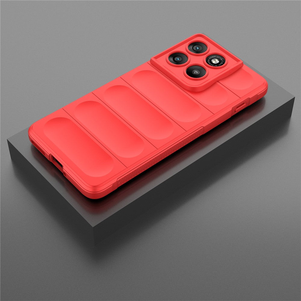 For Motorola Edge 70 5G Case Anti-Drop Soft TPU Rugged Phone Back Cover - Red