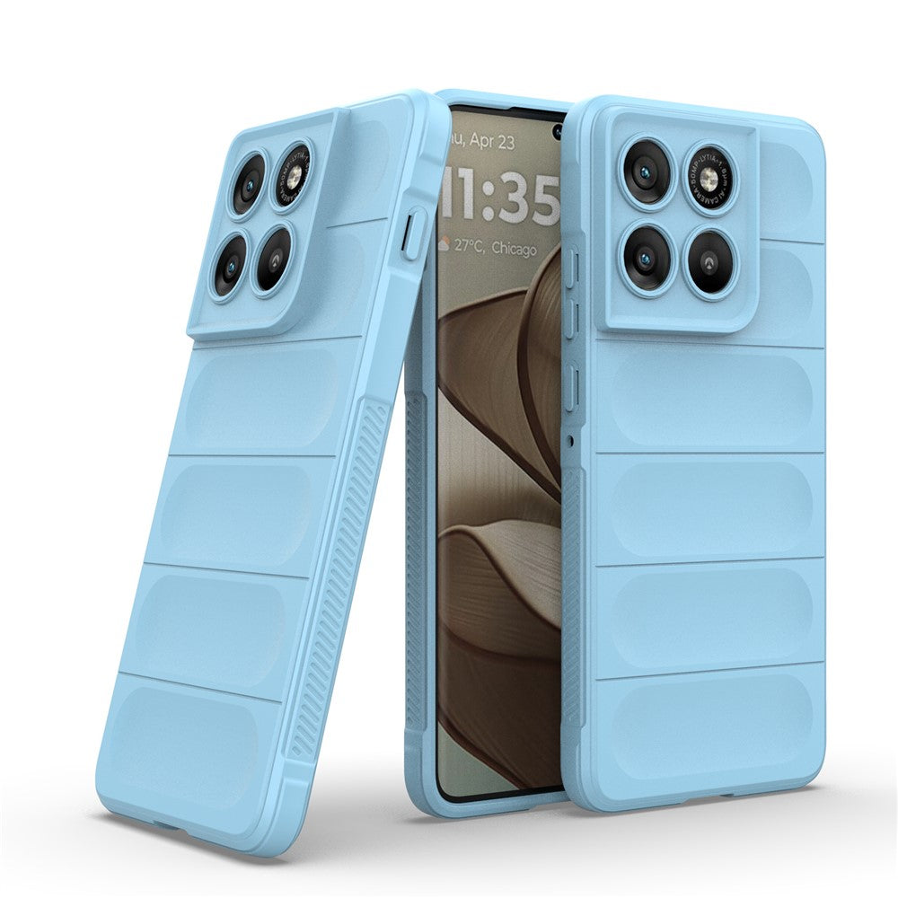 For Motorola Edge 70 5G Case Anti-Drop Soft TPU Rugged Phone Back Cover - Baby Blue