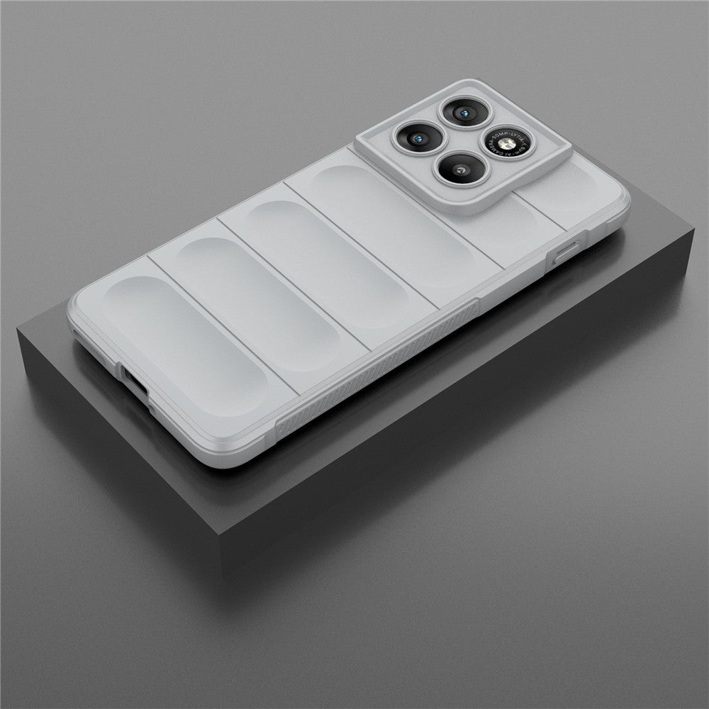 For Motorola Edge 70 5G Case Anti-Drop Soft TPU Rugged Phone Back Cover - Light Grey