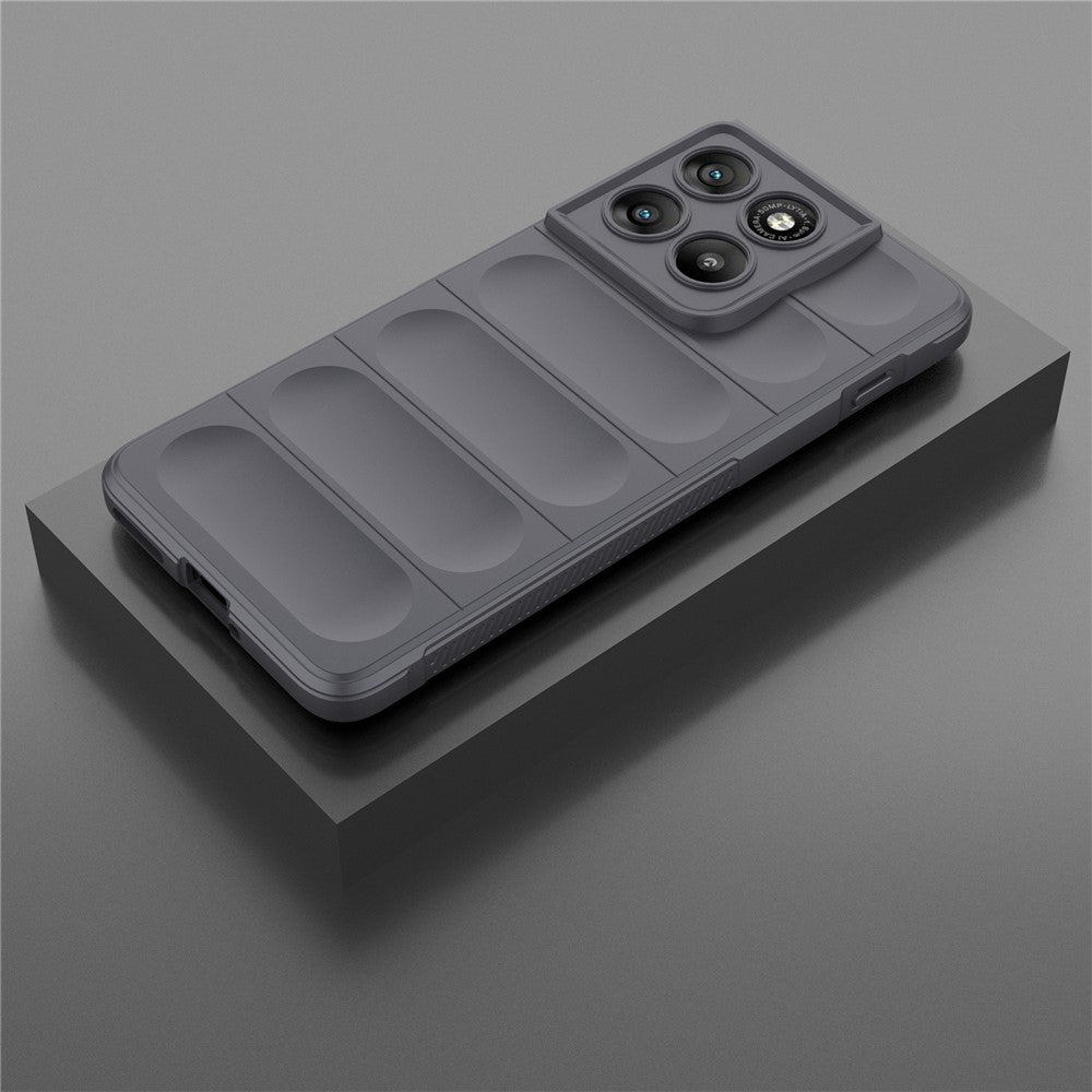 For Motorola Edge 70 5G Case Anti-Drop Soft TPU Rugged Phone Back Cover - Dark Grey