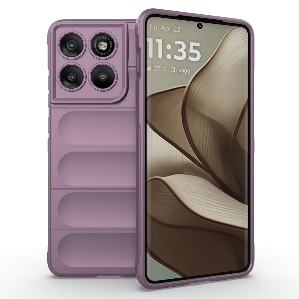 For Motorola Edge 70 5G Case Anti-Drop Soft TPU Rugged Phone Back Cover - Light Purple