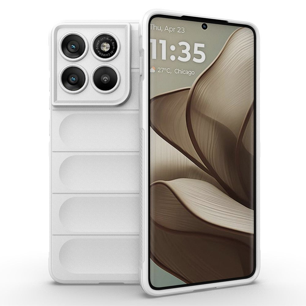 AMORUS For Motorola Edge 70 5G Case Shockproof Soft TPU Rugged Phone Back Cover - White