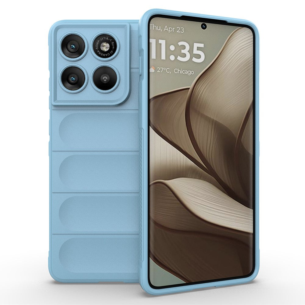 AMORUS For Motorola Edge 70 5G Case Shockproof Soft TPU Rugged Phone Back Cover - Baby Blue
