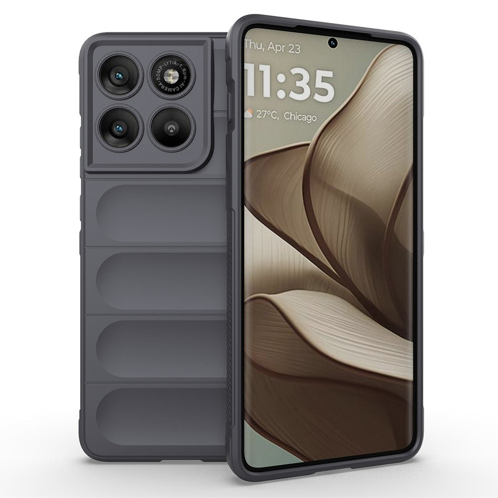 AMORUS For Motorola Edge 70 5G Case Shockproof Soft TPU Rugged Phone Back Cover - Dark Grey