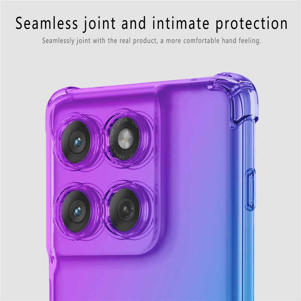 For Motorola Edge 70 5G Case Gradient Color TPU Phone Case Anti-Drop Phone Cover - Pink  /  Green